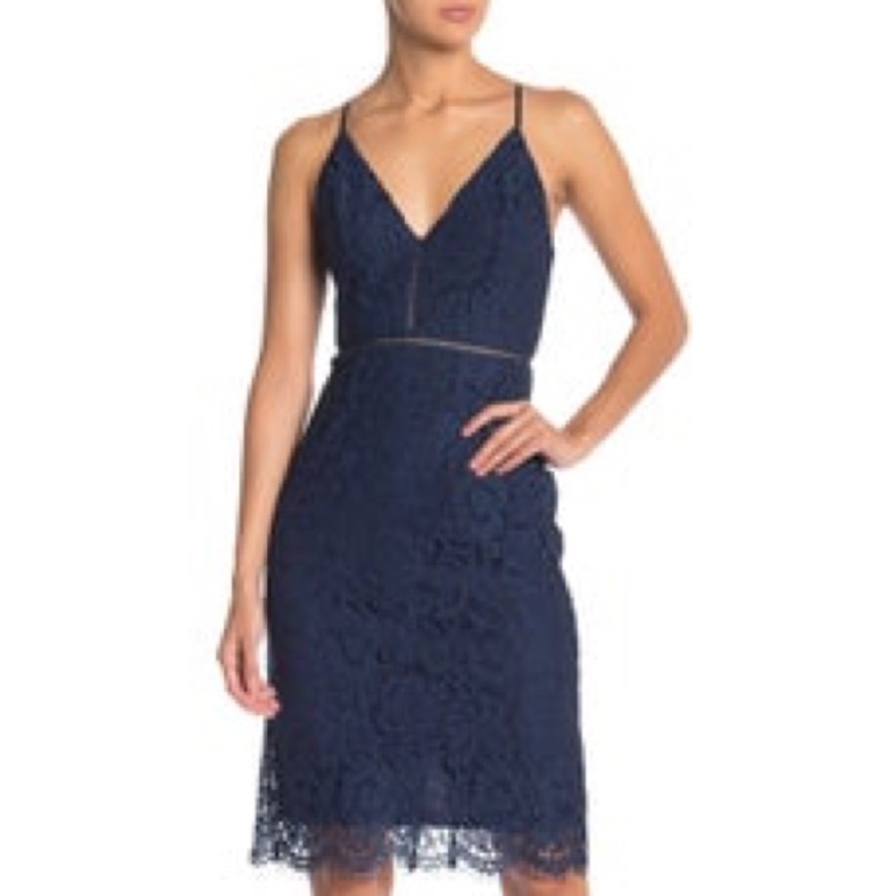 Aster The Label V-Neck Lace Dress